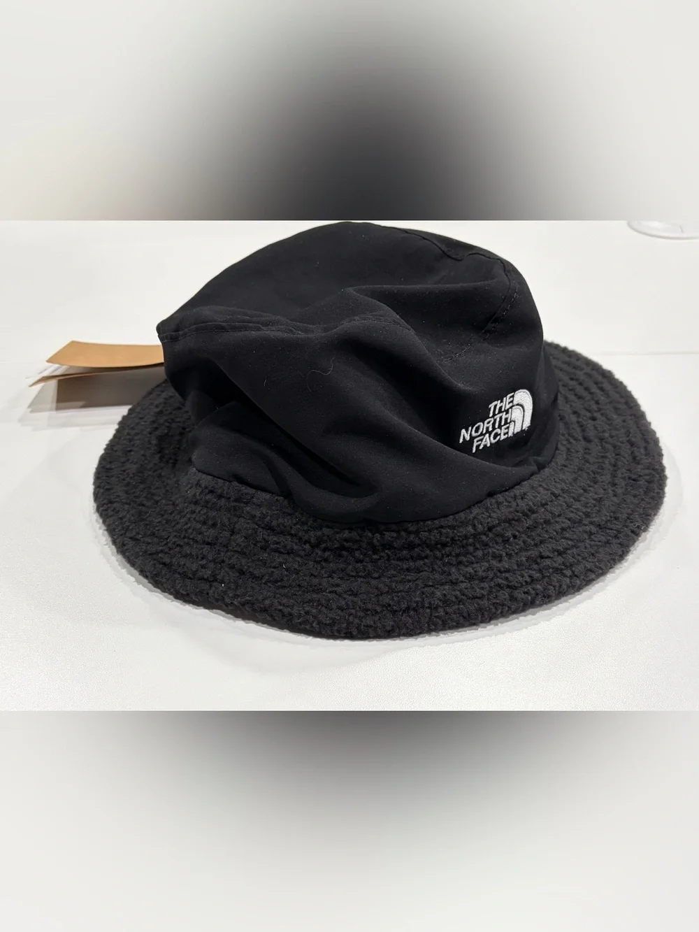 The North Face Adult S/M Yumiori Fleece Bucket Hat Gray Black NWT Adjustable